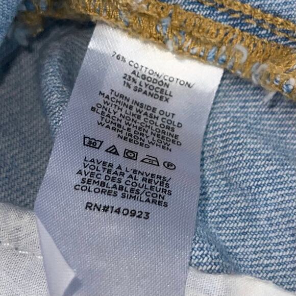 Loft The Palmer Wide Leg Jeans High Rise Ankle Cropped Denim - Picture 9 of 12